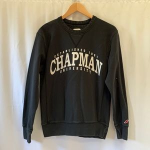 Chapman University Crewneck Sweatshirt. Black. Size S